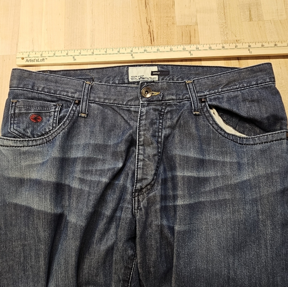 Energie Bukley Session Men's Jeans 38x34 – Low-Rise – Button Fly Distressed VGC - Picture 5 of 9